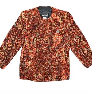 Louis Feraud Vintage 80's/90's Women's Velvet Blazer Coat 100% Silk Lining Sz 16